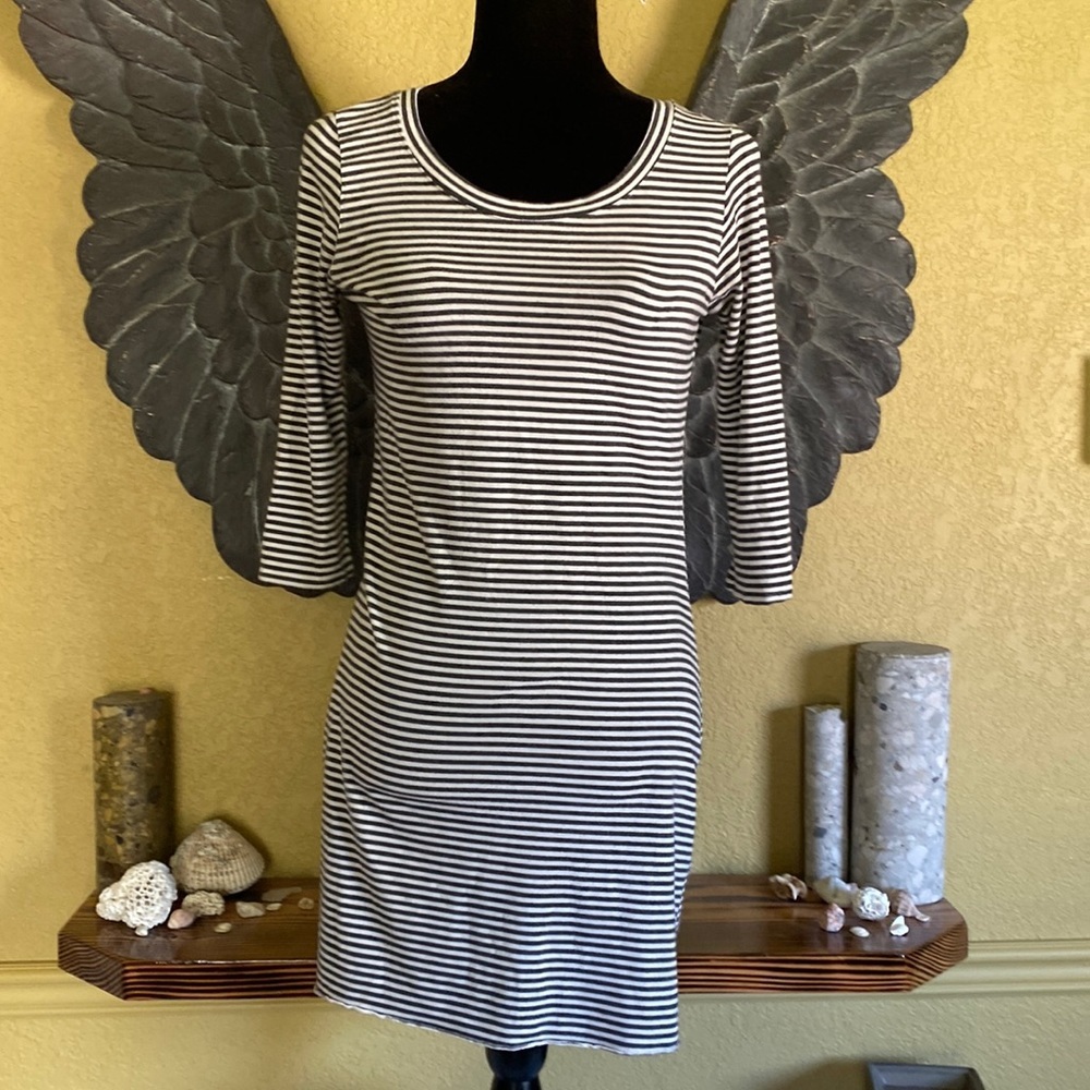 Dear Pony Canadian Made Striped Mini Dress